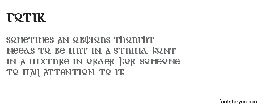 Обзор шрифта Gotik