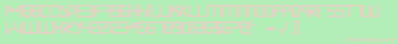 Escape Artist Bold Font – Pink Fonts on Green Background