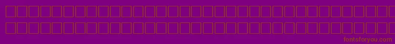 Fonte AlKharashi51 – fontes marrons em um fundo roxo