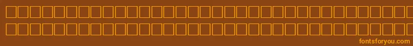 AlKharashi51 Font – Orange Fonts on Brown Background