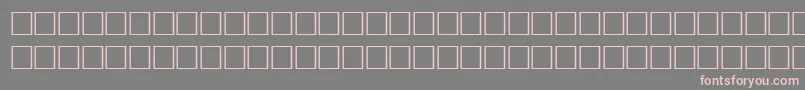 フォントAlKharashi51 – 灰色の背景にピンクのフォント