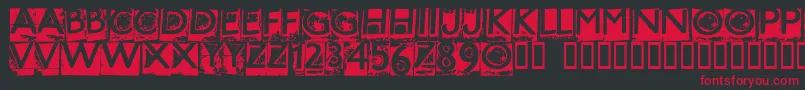 Hotme Font – Red Fonts on Black Background