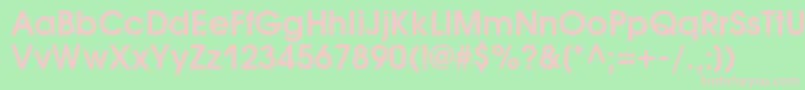 AvantgardegothiccBold Font – Pink Fonts on Green Background