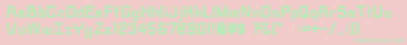 RippenBold Font – Green Fonts on Pink Background