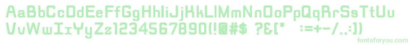 Czcionka RippenBold – zielone czcionki
