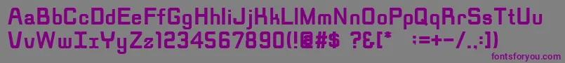 Шрифт RippenBold – фиолетовые шрифты на сером фоне