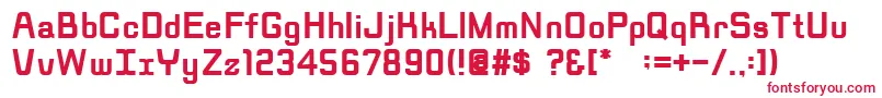 RippenBold Font – Red Fonts on White Background