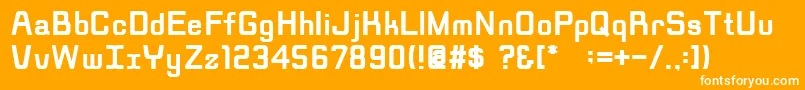RippenBold Font – White Fonts on Orange Background