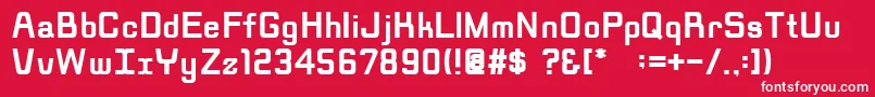 RippenBold Font – White Fonts on Red Background