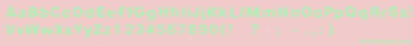 Fdmedian Font – Green Fonts on Pink Background