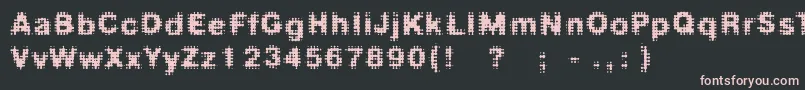 Fdmedian Font – Pink Fonts on Black Background