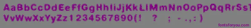 Шрифт Fdmedian – фиолетовые шрифты на сером фоне