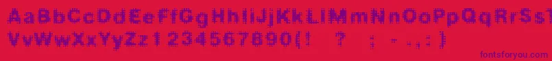 Fdmedian Font – Purple Fonts on Red Background