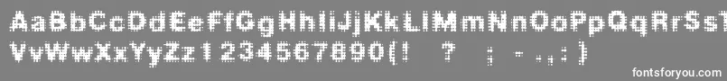 Fdmedian Font – White Fonts on Gray Background