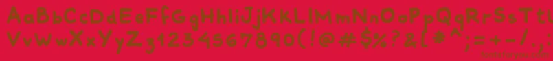 Подробнее о шрифте Comiquitasans Шрифт Comiquitasans – коричневые шрифты на красном фоне