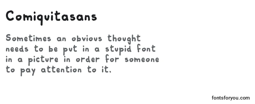 Review of the Comiquitasans Font