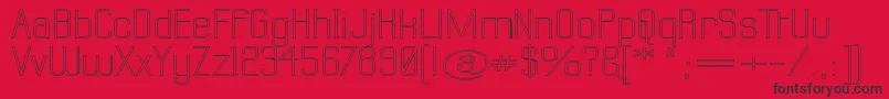Labtswo Font – Black Fonts on Red Background