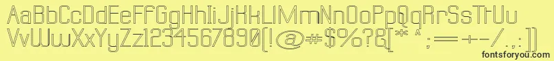 Labtswo Font – Black Fonts on Yellow Background