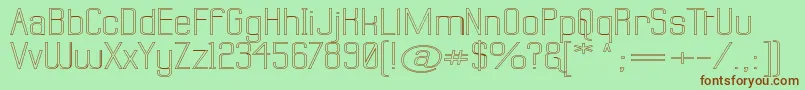 Labtswo Font – Brown Fonts on Green Background