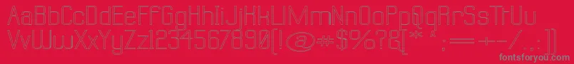 フォントLabtswo – 赤い背景に灰色の文字