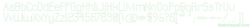 Labtswo Font – Green Fonts on White Background