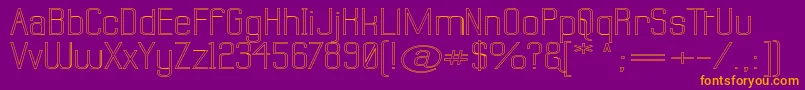 Labtswo Font – Orange Fonts on Purple Background