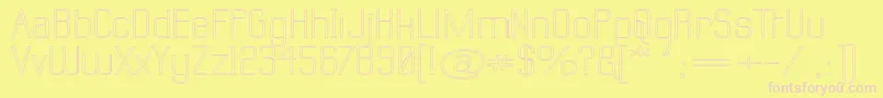 Labtswo Font – Pink Fonts on Yellow Background