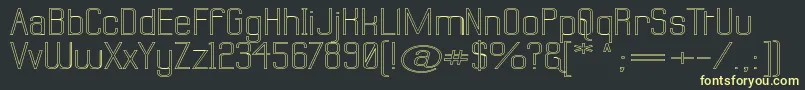 Шрифт Labtswo – жёлтые шрифты на чёрном фоне