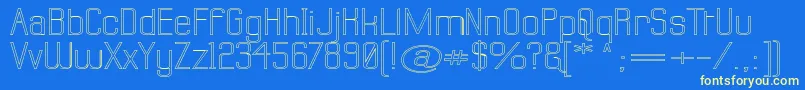 Labtswo Font – Yellow Fonts on Blue Background