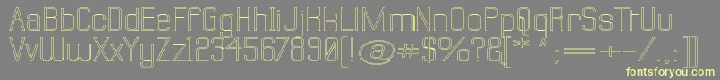 Labtswo-Schriftart – Gelbe Schriften auf grauem Hintergrund