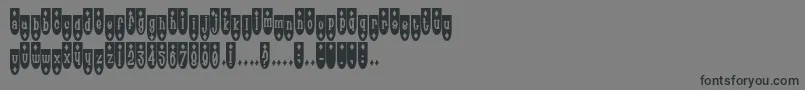 フォントPopde – 黒い文字の灰色の背景