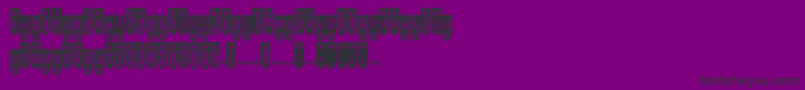 Popde Font – Black Fonts on Purple Background