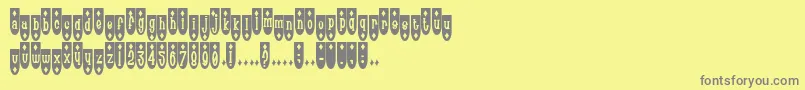 Popde Font – Gray Fonts on Yellow Background