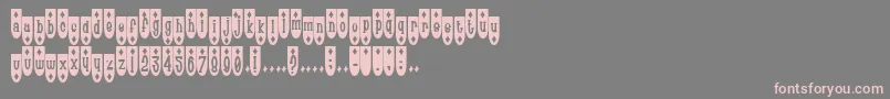 Popde Font – Pink Fonts on Gray Background