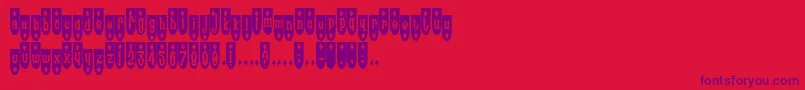 Popde Font – Purple Fonts on Red Background
