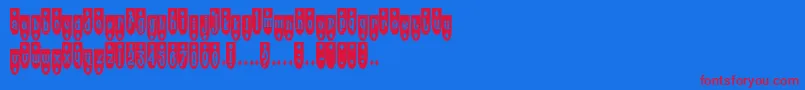 fuente Popde – Fuentes Rojas Sobre Fondo Azul