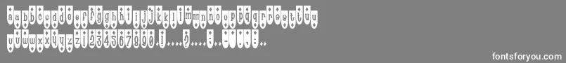 Popde Font – White Fonts on Gray Background