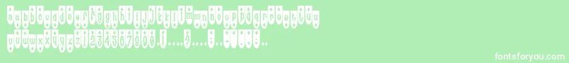 Popde Font – White Fonts on Green Background