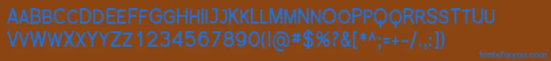FlorencesansScCondBold Font – Blue Fonts on Brown Background