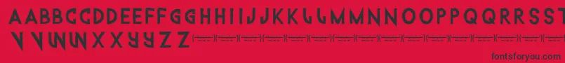 Intothegatorpit Font – Black Fonts on Red Background