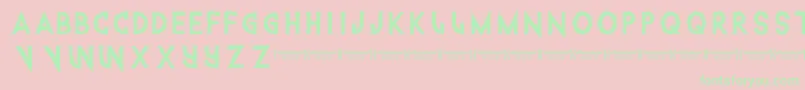 Intothegatorpit Font – Green Fonts on Pink Background