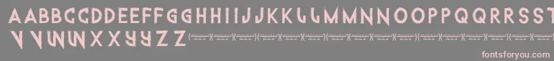 Intothegatorpit Font – Pink Fonts on Gray Background