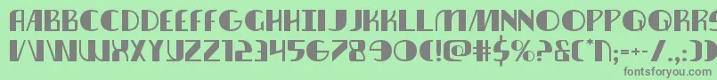 Nathanbrazilexpand Font – Gray Fonts on Green Background