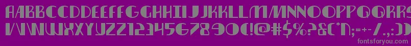 Nathanbrazilexpand Font – Gray Fonts on Purple Background