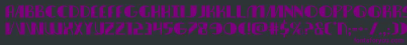 Nathanbrazilexpand Font – Purple Fonts on Black Background