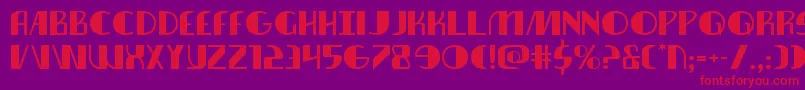 Nathanbrazilexpand Font – Red Fonts on Purple Background