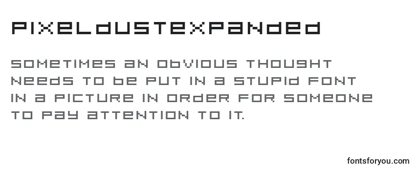 PixeldustExpanded フォントのレビュー