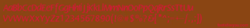Flwn Font – Red Fonts on Brown Background