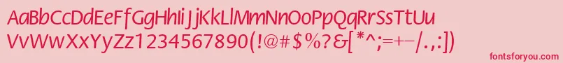 Flwn Font – Red Fonts on Pink Background