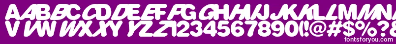 フォントRounderMultistyled – 紫の背景に白い文字